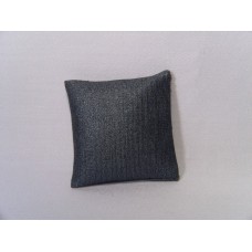 Metallic Blue Small Square Pillow