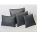 Metallic Blue Small Square Pillow